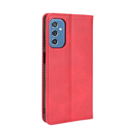 Чехол-книжка Magnetic Buckle Retro на Samsung Galaxy M52 5G - красный