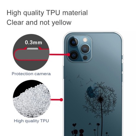 Чехол Painted Pattern для iPhone 13 Pro - Dandelion