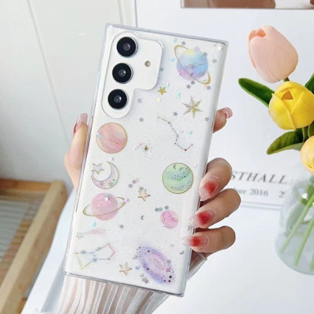 Протиударний чохол Cosmic Star Glitter Epoxy для Samsung Galaxy A16 5G - прозорий