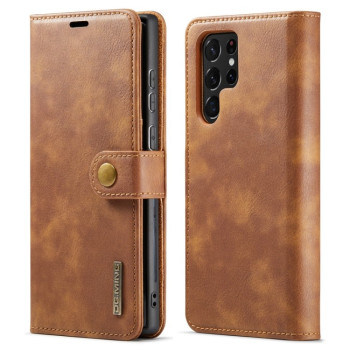 Чохол-книжка DG.MING Crazy Horse Texture Samsung Galaxy S22 Ultra 5G - коричневий