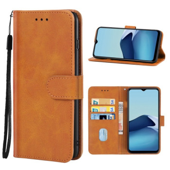 Чехол-книжка EsCase Leather для Vivo Y20 India / Y30 China / iQOO U1X / Y20S / Y12S / Y11S / Y20i / Y20A / Y20G / Y30G / iQOO U3X / Y12s 2021 - коричневый