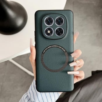 Противоударный чехол MagSafe Magnetic на Redmi Note 14 Pro 4G - зеленый