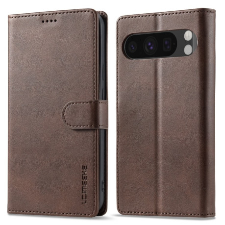Чохол книжка LC IMEEKE Calf Texture на Google Pixel 9 Pro XL - коричневий