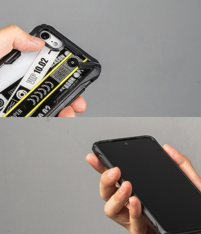 Оригинальный чехол Ringke Fusion X Design durable на iPhone SE 3/2 2022/2020/8/7 black (XDAP0010)