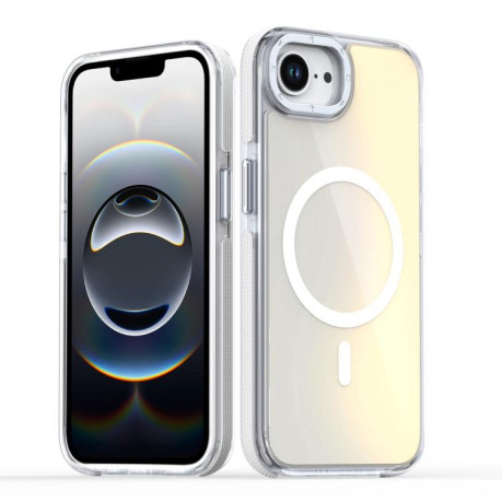 Чехол Dual-Color Gradient Discolor MagSafe для iPhone 16e - белый