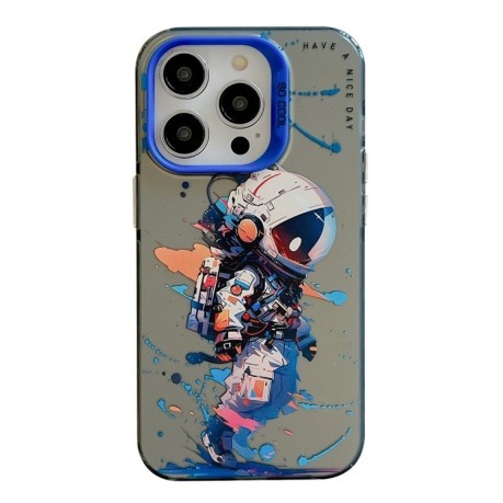 Чохол Animal Pattern Oil Painting Series для iPhone 15 Pro - Tattered Astronaut