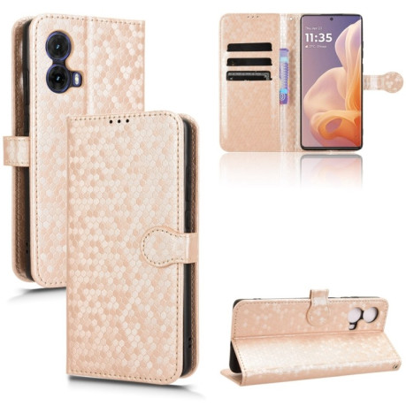Чохол-книжка Honeycomb Dot для Motorola Moto G85 5G - золотий