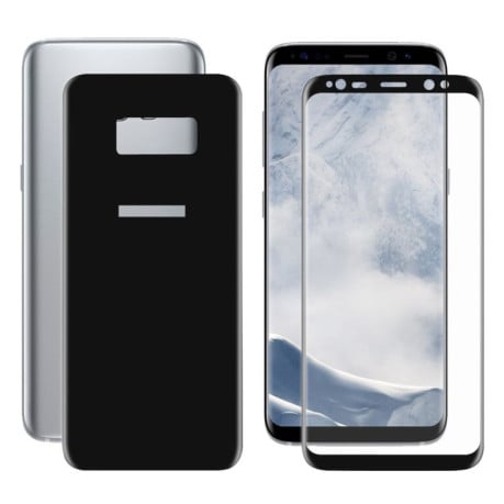 Двустороннее 3D защитное стекло на весь экран с закругленными гранями ENKAY Hat-Prince для Samsung Galaxy S8 / G950- черное