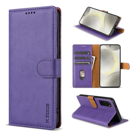 Чехол-книжка N.BEKUS CSJ-P1 Solid Color Leather на Google Pixel 8a - фиолетовый
