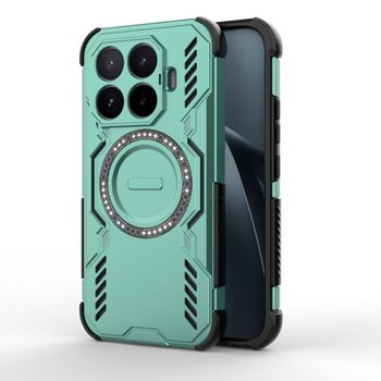Противоударный чехол Butterfly Armor с MagSafe на Xiaomi 17T 5G Global — светло-зелёный