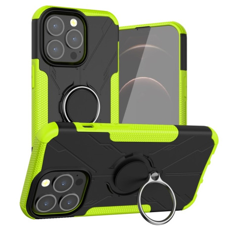 Противоударный чехол Machine Armor Bear для iPhone 13 mini - зеленый