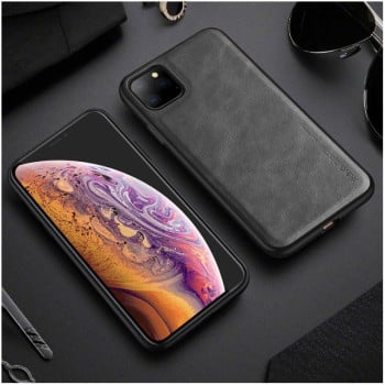 Ультратонкий чехол X-level Earl III Series Leather Texture All-inclusive на iPhone 11 Pro Max -серый