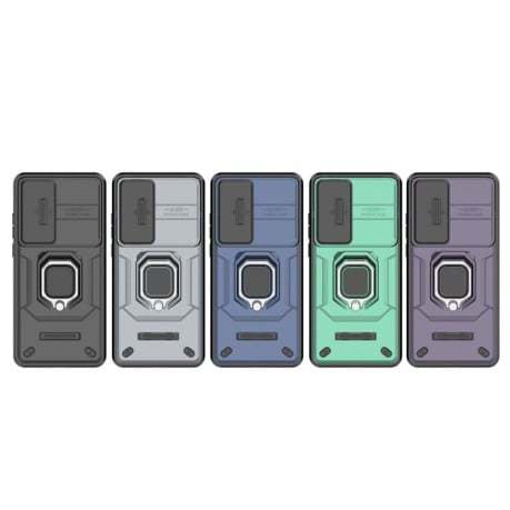 Противоударный чехол Sliding Camshield на OnePlus Nord CE4 5G Global - фиолетовый
