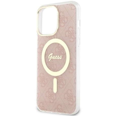 Оригінальний чохол Guess 4G MagSafe на iPhone 14 Pro Max - pink
