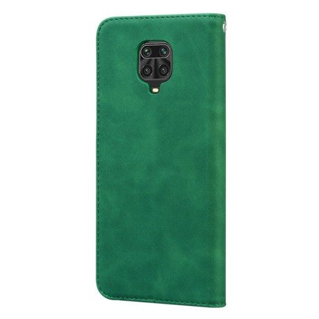 Чехол-книжка Frosted Business Magnetic на Xiaomi Redmi Note 9S - зеленый