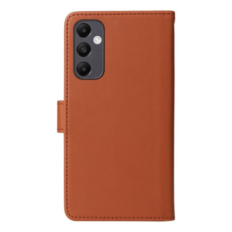 Чехол-книжка BETOPNICE BN-005 2 in 1 Detachable Imitate Genuine Leather для Samsung Galaxy A05s - коричневый