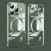 Противоударный чехол Lens MagSafe для iPhone 15 Pro - зеленый