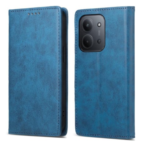 Чохол-книжка Business Solid Color із захистом від сканування RFID на Xiaomi Redmi 15C 5G / 4G EU 173mm / Poco C85 5G - синій