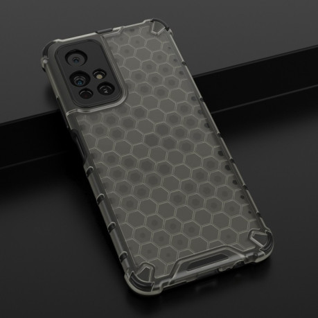 Противоударный чехол Honeycomb на Xiaomi Redmi Note 11 / Poco M4 Pro - черный