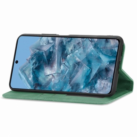 Чохол-книжка Retro Skin Feel Business Magnetic для Google Pixel 8a - зелений