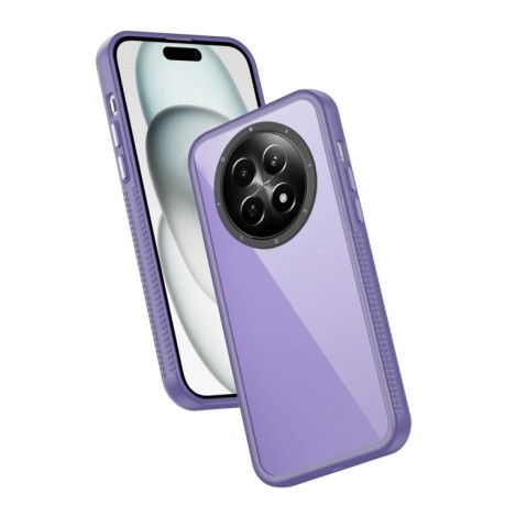 Противоударный чехол Color Contrast Lens для Realme 12 - фиолетовый