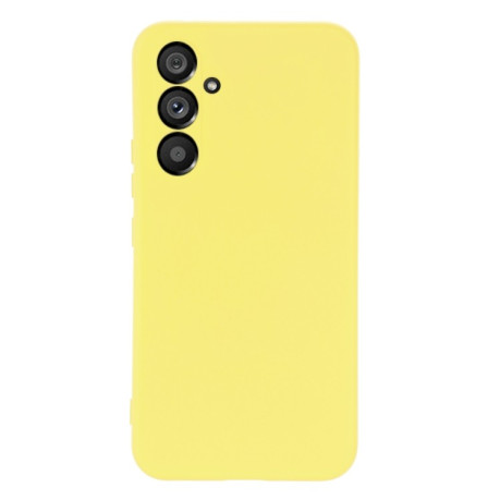 Силиконовый чехол Solid Color Liquid Silicone на Samsung Galaxy A34 5G - желтый