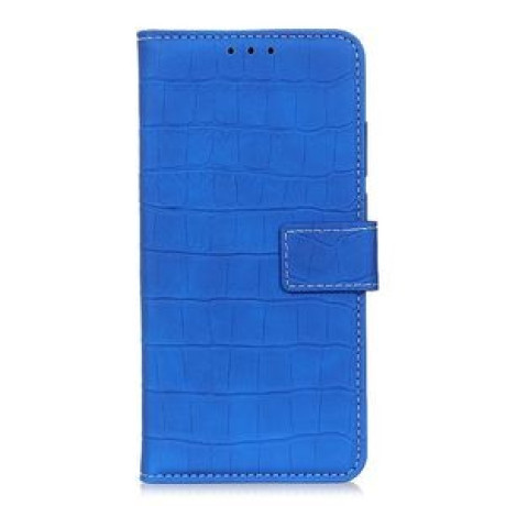 Чохол-книжка Magnetic Crocodile Texture на Samsung Galaxy A21-синій