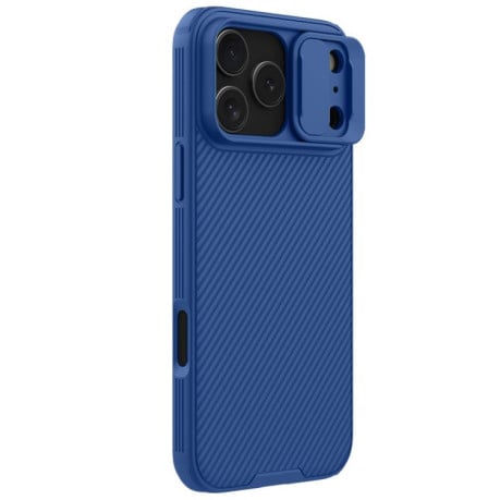 Чехол NILLKIN CamShield Pro со шторкой на камеры на iPhone 17 Pro Max - синий