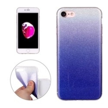 TPU Чехол Glitter Powder Темно-синий для iPhone SE 2020/8/7
