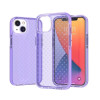 Противоударный чехол Grid Pattern Two-color для iPhone 14 Pro - фиолетовый