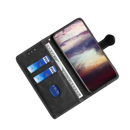 Чехол-книжка Stitching Skin Feel для Realme 9 Pro/OnePlus Nord CE 2 Lite 5G - черный