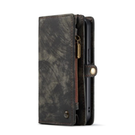 Чехол-кошелек CaseMe 008 Series Zipper Style на iPhone 14/13 - черный