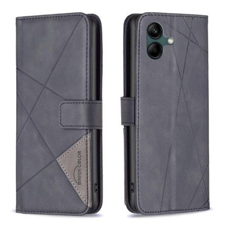 Чехол-книжка Rhombus Texture для на Samsung Galaxy M06 5G / F06 5G - черный