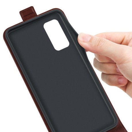 Флип-чехол R64 Texture Single на Samsung Galaxy M13 4G - коричневый