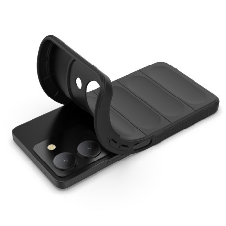 Силиконовый чехол Magic Flannel для Vivo Y36 4G - черный