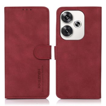 Чохол-книжка KHAZNEH матова фактура на Xiaomi Poco F6 / Redmi Turbo 3 - червоний