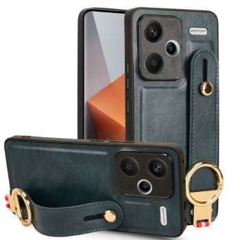 Протиударний чохол Wristband Leather Back для Xiaomi Redmi Note 13 Pro+ - синій