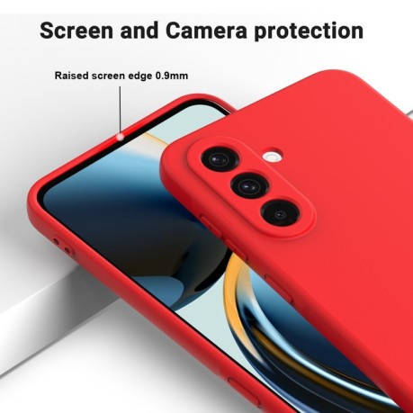 Силіконовий чохол Solid Color Liquid Silicone  для Samsung Galaxy A36 5G - червоний