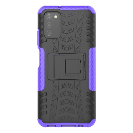 Протиударний чохол Tire Texture Samsung Galaxy A03S - фіолетовий