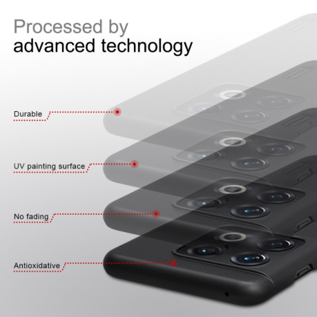 Чехол NILLKIN Frosted Shield Concave-convex на OnePlus 10 Pro - черный
