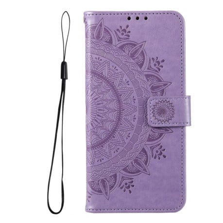 Чохол-книга Totem Flower для Samsung Galaxy A03/A04E - фіолетовий