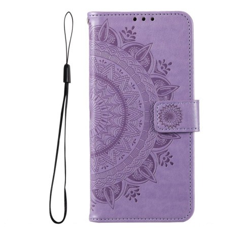 Чехол-книжка Totem Flower для Xiaomi 14T Pro - фиолетовый