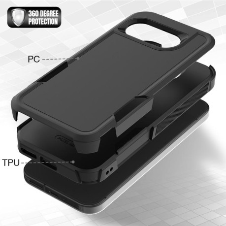 Протиударний чохол Armor 2 in 1 для Google Pixel 9a - чорний