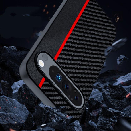 Протиударний чохол Carbon Fiber Texture Printing для Google Pixel 10/10 Pro - жовтий