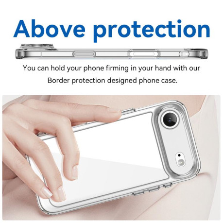 Противоударный чехол Colorful Acrylic Series для iPhone Air - прозрачный