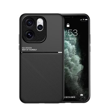 Протиударний чохол Tilt Strip Grain для OPPO Reno15 Pro  — чорний