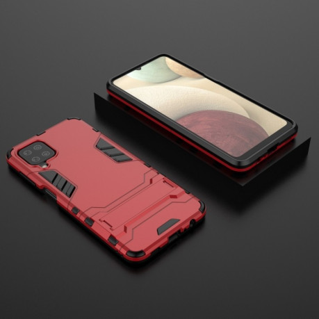 Протиударний чохол Invisible Holder Samsung Galaxy A12/M12 - червоний
