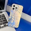 Чохол Electroplating Laser Flower Texture для iPhone 16 Pro - Pear Blossom