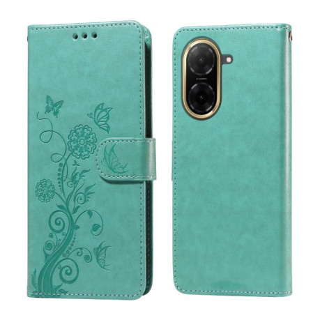 Чехол-книжка Embossed Butterfly для Xiaomi Redmi A5 4G 173.3mm - зеленый