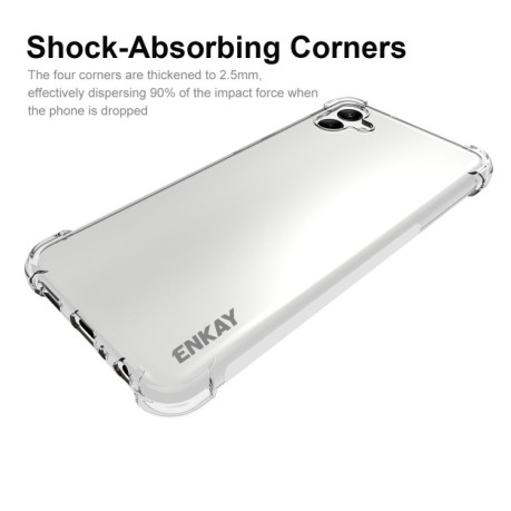 Противоударный чехол ENKAY Clear для Samsung Galaxy A04 4G - прозрачный